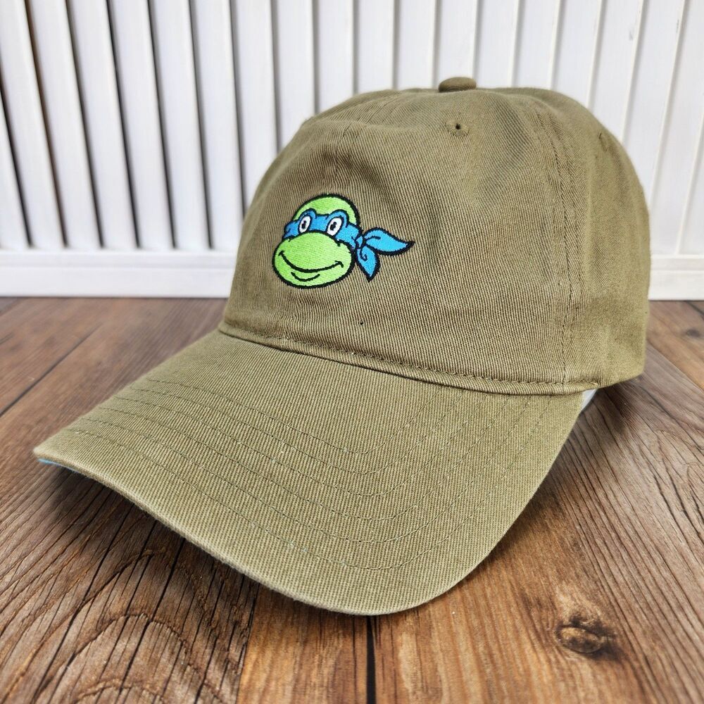 Teenage Mutant Ninja Turtles Leonardo Snapback Hat Cap Green TMNT Dad Cartoon